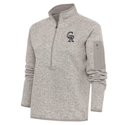 Antigua MLB Colorado Rockies Logo Fortune Quarter-Zip Pullover Jacket, XXL