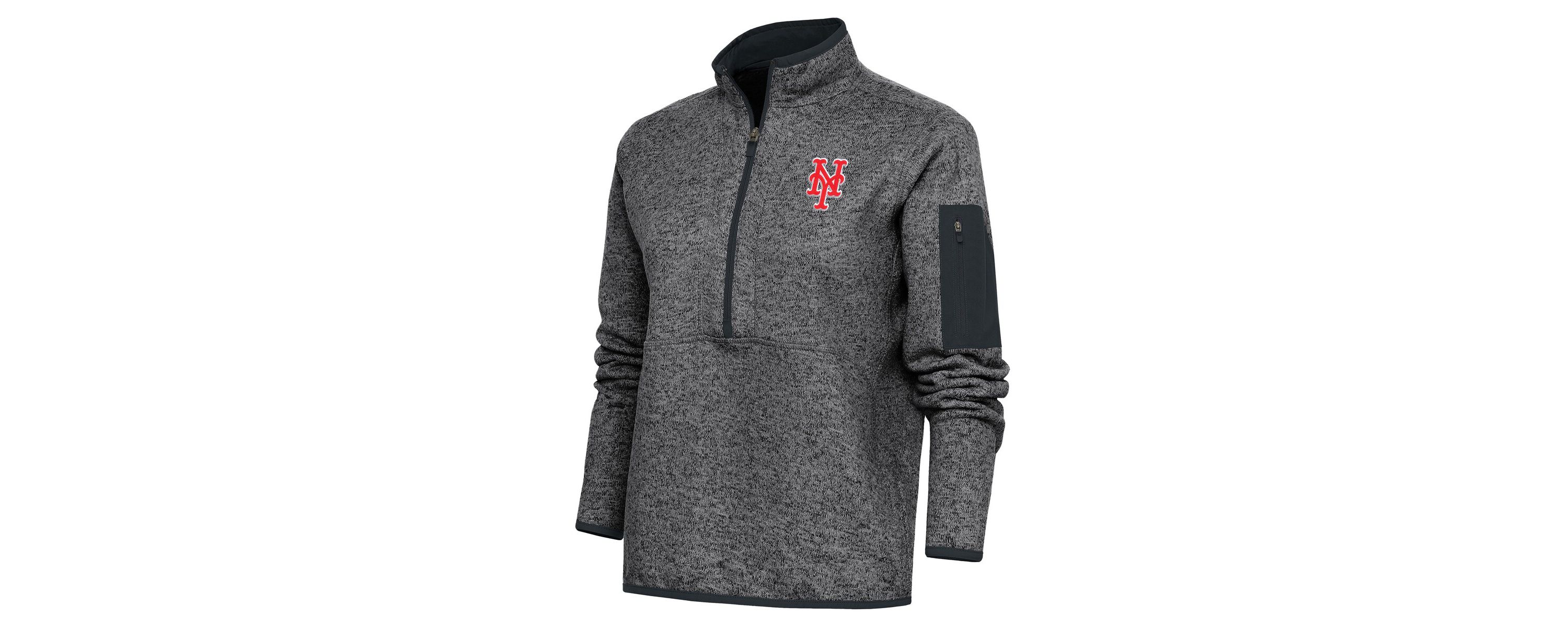MLB New York Mets Logo Fortune Quarter-Zip Pullover Jacket