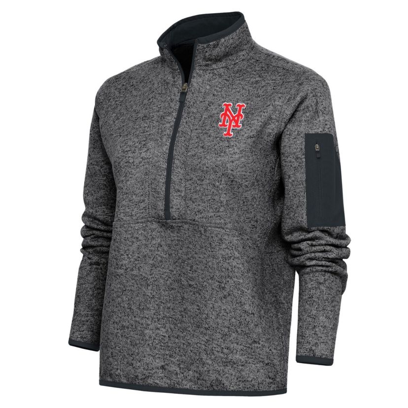 MLB New York Mets Logo Fortune Quarter-Zip Pullover Jacket