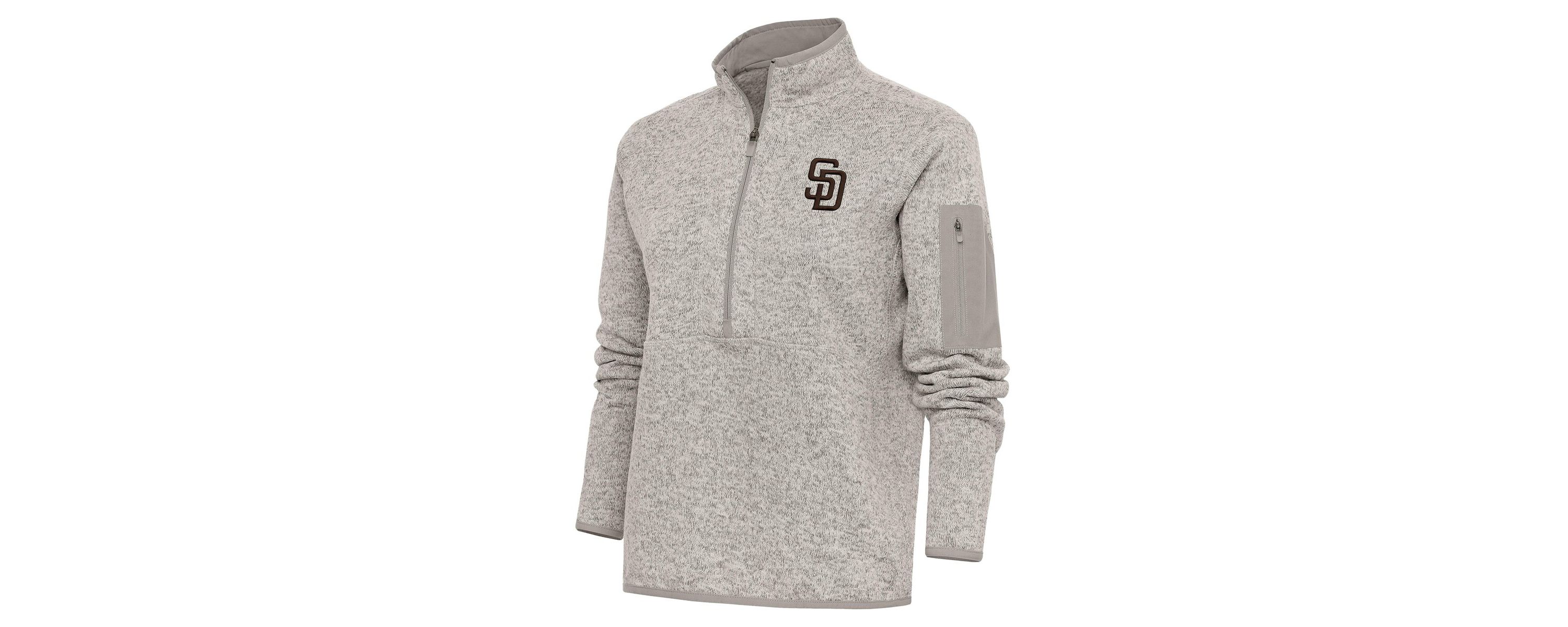 MLB San Diego Padres Logo Fortune Quarter-Zip Pullover Jacket