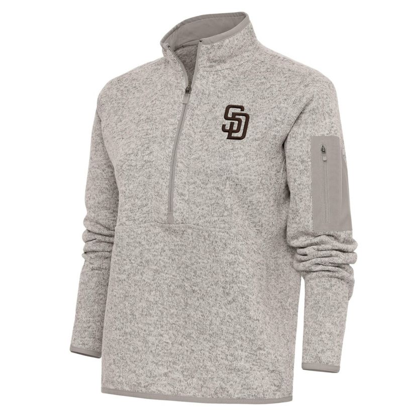 MLB San Diego Padres Logo Fortune Quarter-Zip Pullover Jacket