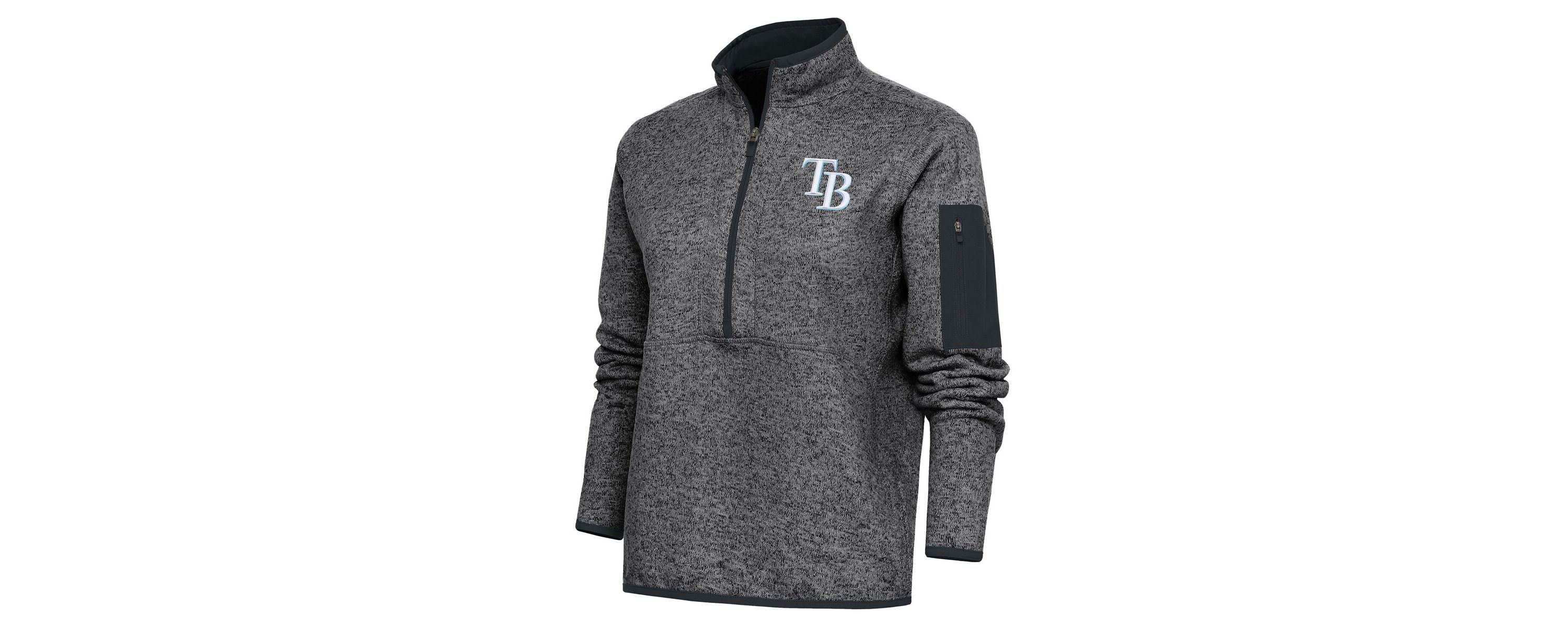 MLB Tampa Bay Rays Logo Fortune Quarter-Zip Pullover Jacket