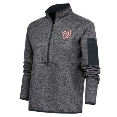 MLB Washington Nationals Logo Fortune Quarter-Zip Pullover Jacket