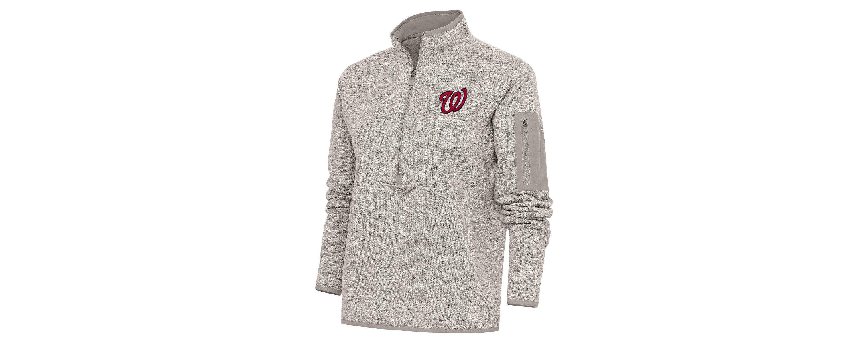 MLB Washington Nationals Logo Fortune Quarter-Zip Pullover Jacket