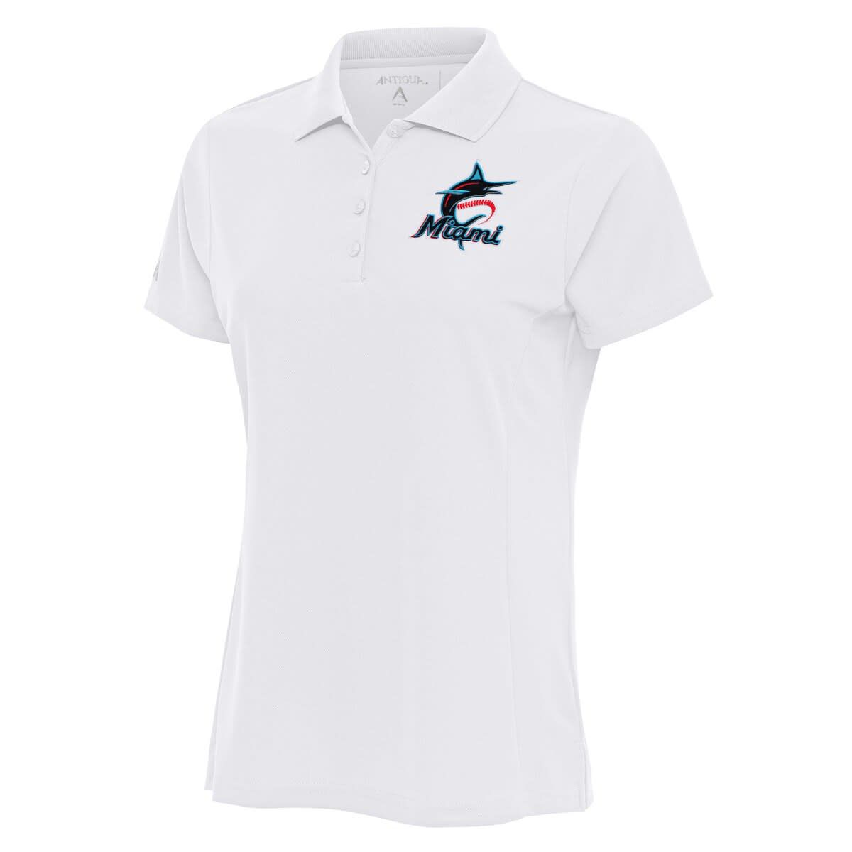 MLB Miami Marlins Logo Legacy Pique Polo