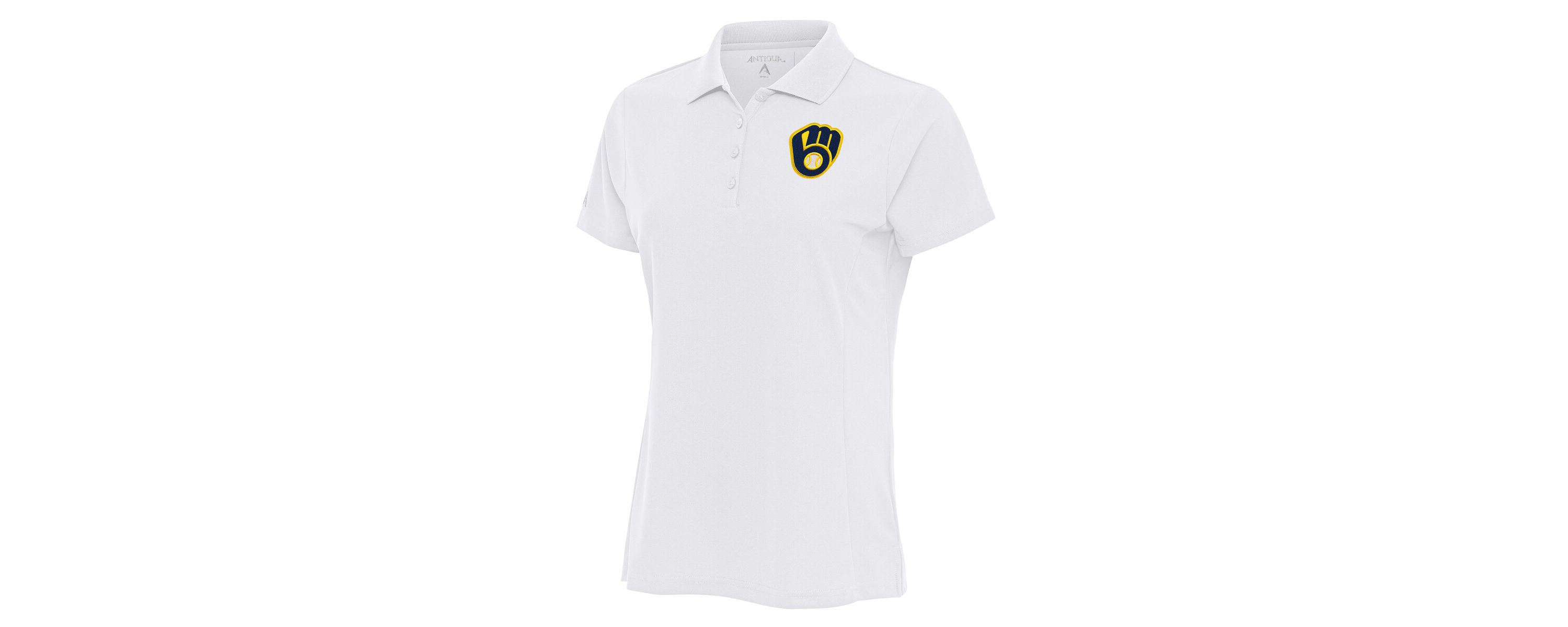 MLB Milwaukee Brewers Logo Legacy Pique Polo