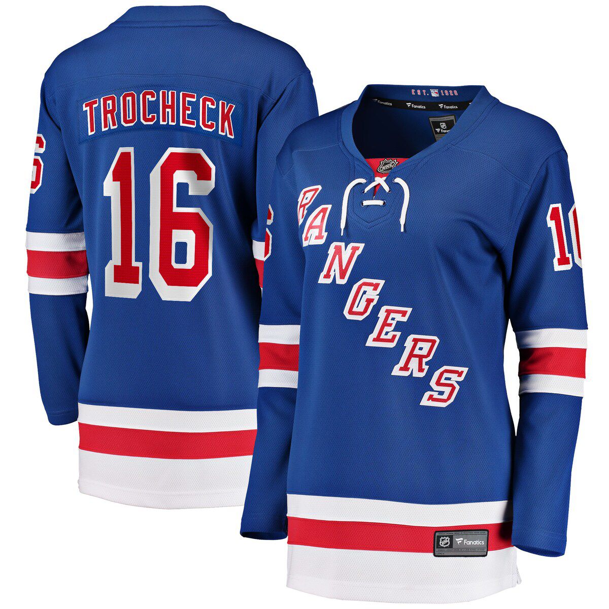 NHL Fanatics Vincent Trocheck New York Rangers Home Breakaway Player Jersey