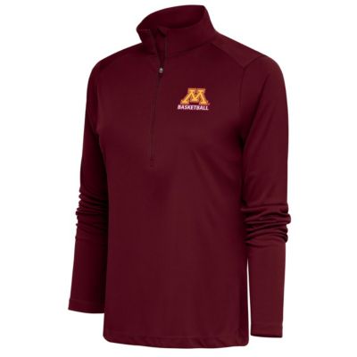 NCAA Minnesota Golden Gophers Basketball Logo Tribute Quarter-Zip Pullover Top