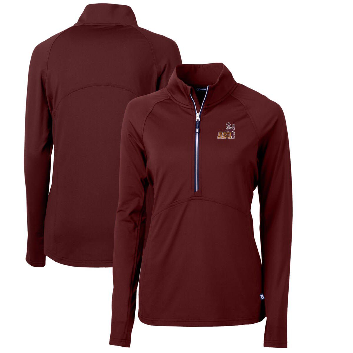 NCAA Arizona State Sun Devils Adapt Eco Knit Stretch Recycled Half-Zip Pullover Top