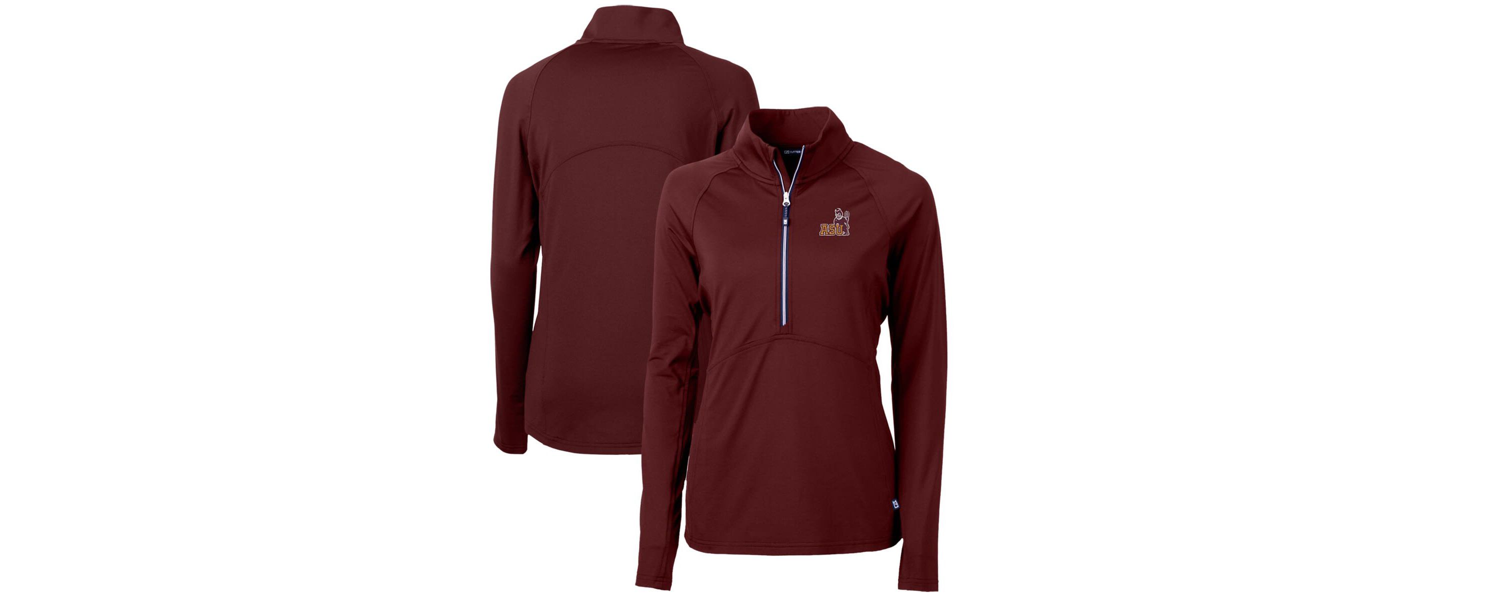 NCAA Arizona State Sun Devils Adapt Eco Knit Stretch Recycled Half-Zip Pullover Top