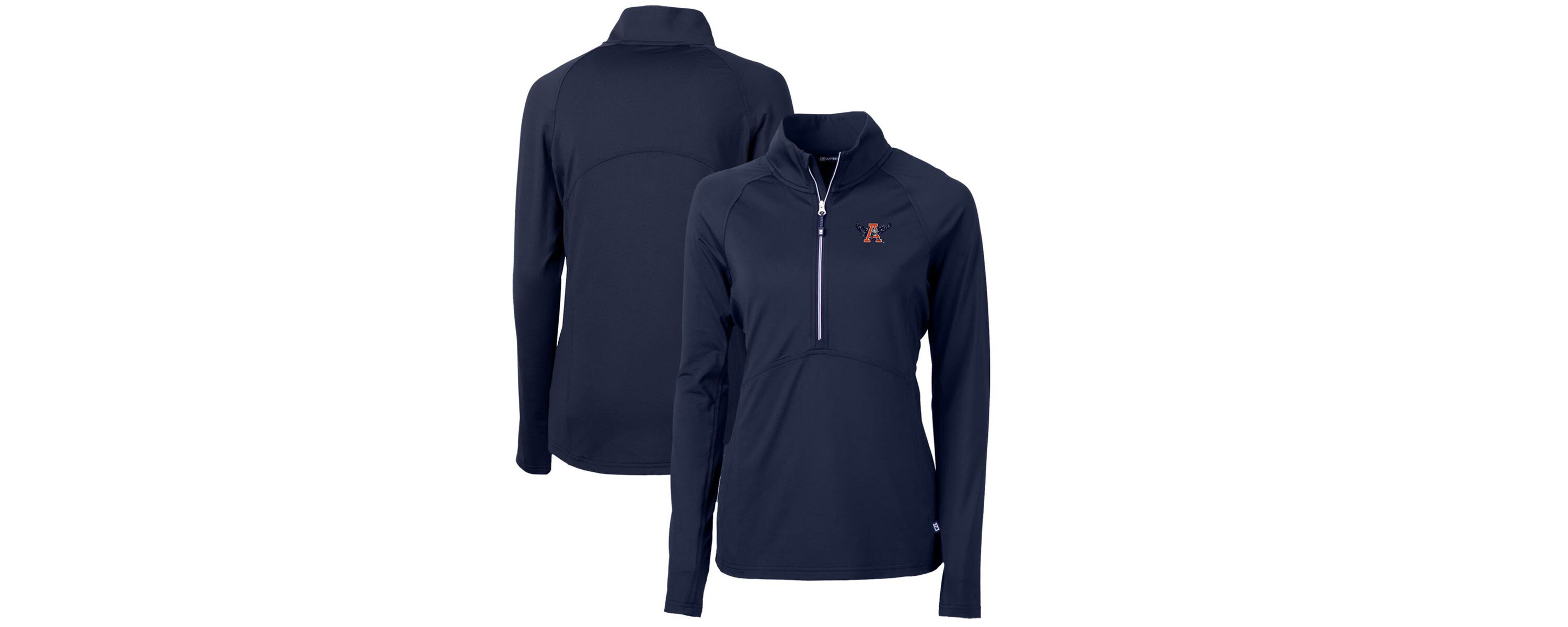 NCAA Auburn Tigers Adapt Eco Knit Stretch Recycled Half-Zip Pullover Top