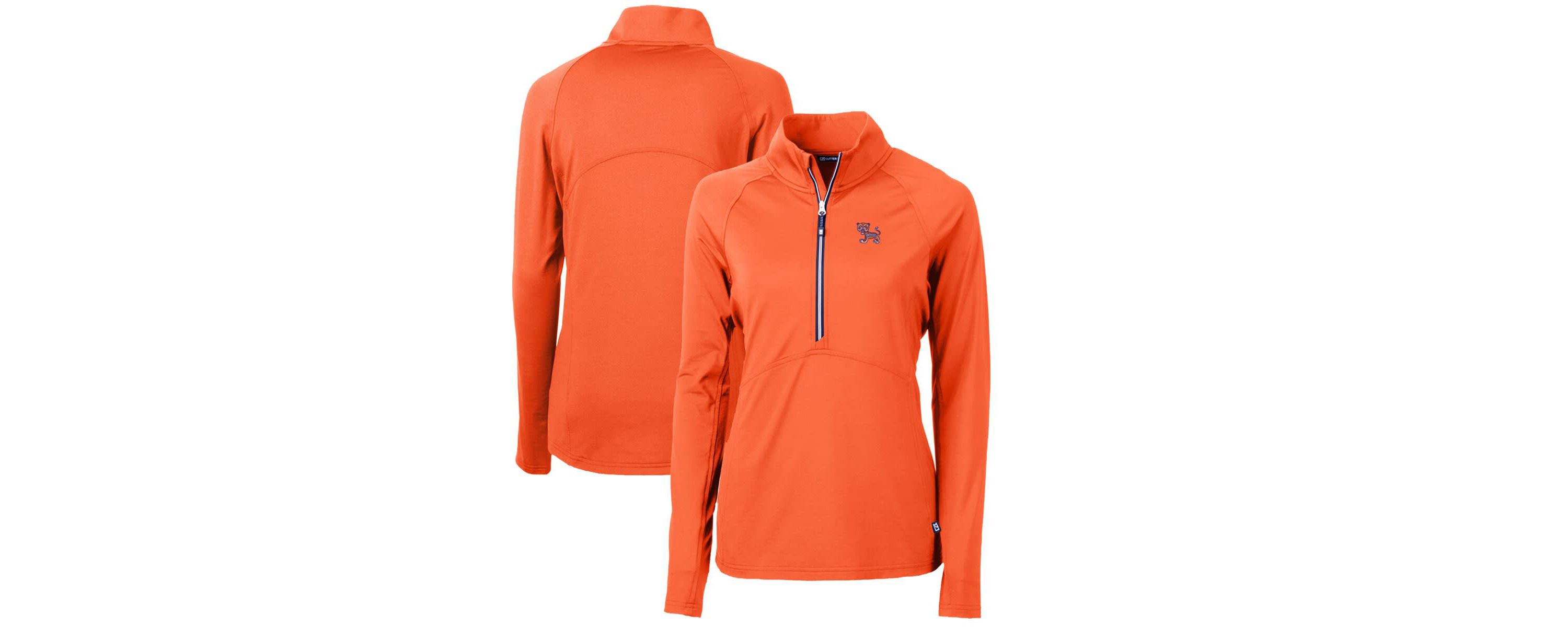 NCAA Clemson Tigers Adapt Eco Knit Stretch Recycled Half-Zip Pullover Top