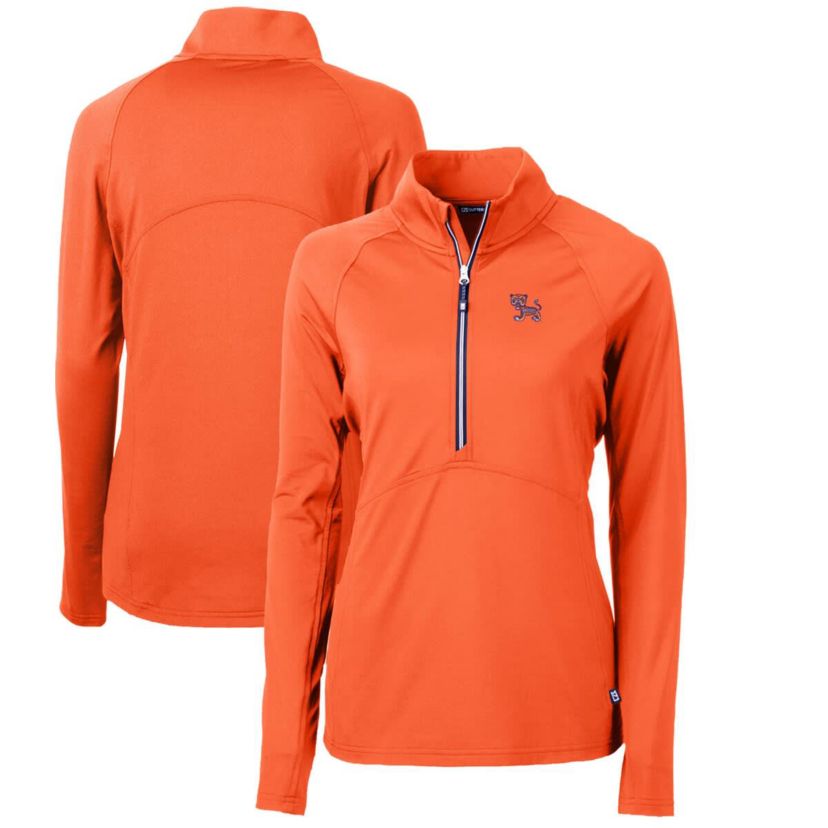 NCAA Clemson Tigers Adapt Eco Knit Stretch Recycled Half-Zip Pullover Top
