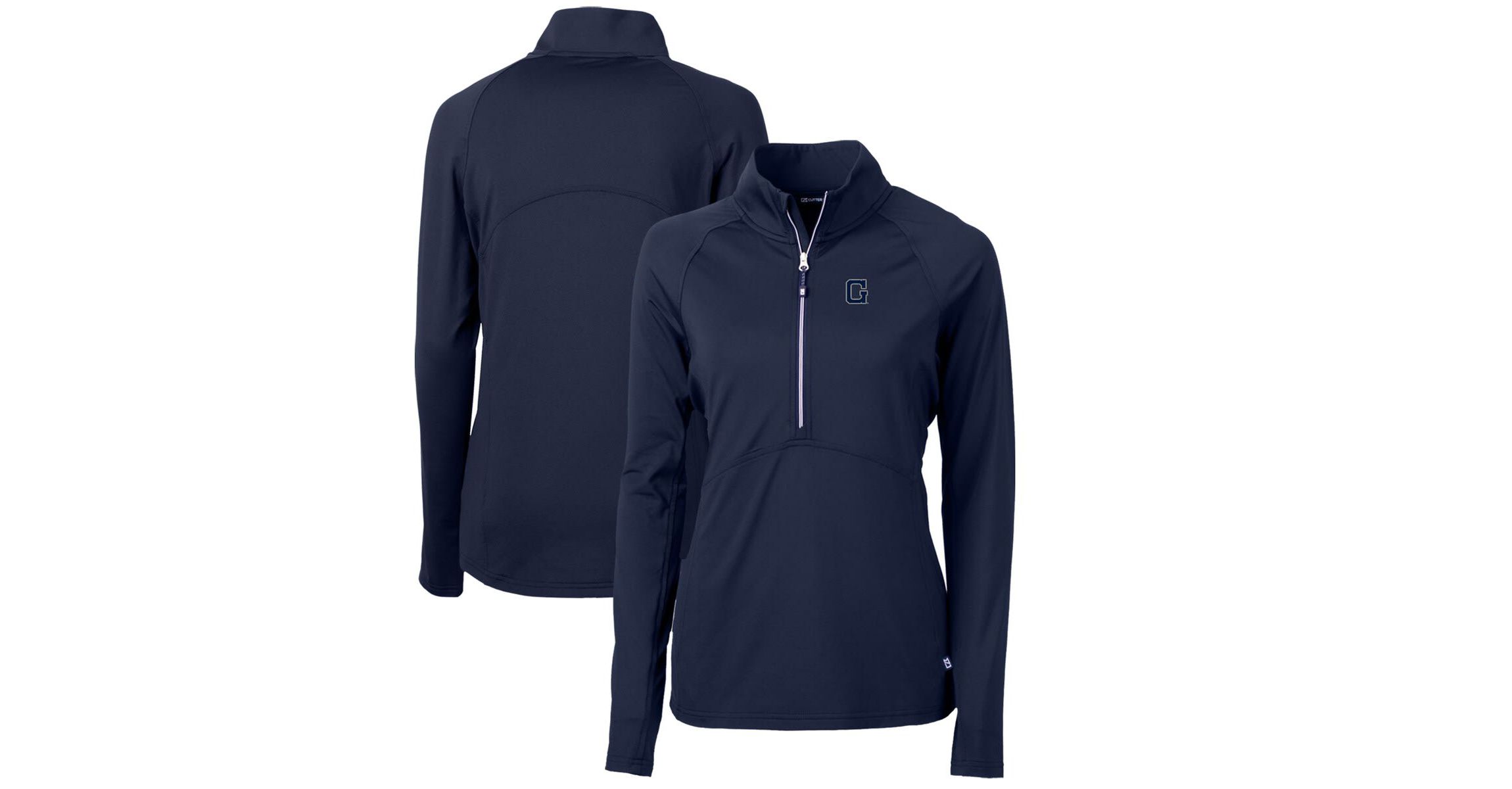 NCAA Georgetown Hoyas Adapt Eco Knit Stretch Recycled Half-Zip Pullover Top