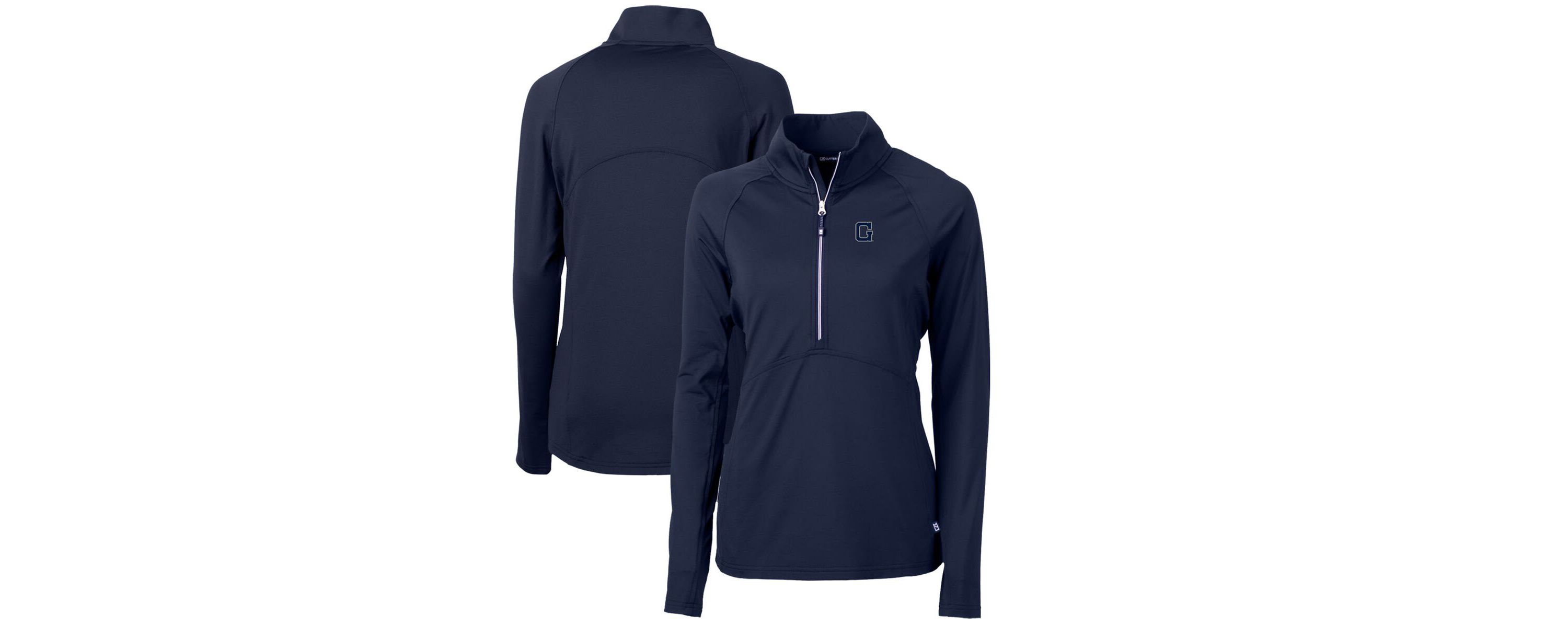 NCAA Georgetown Hoyas Adapt Eco Knit Stretch Recycled Half-Zip Pullover Top
