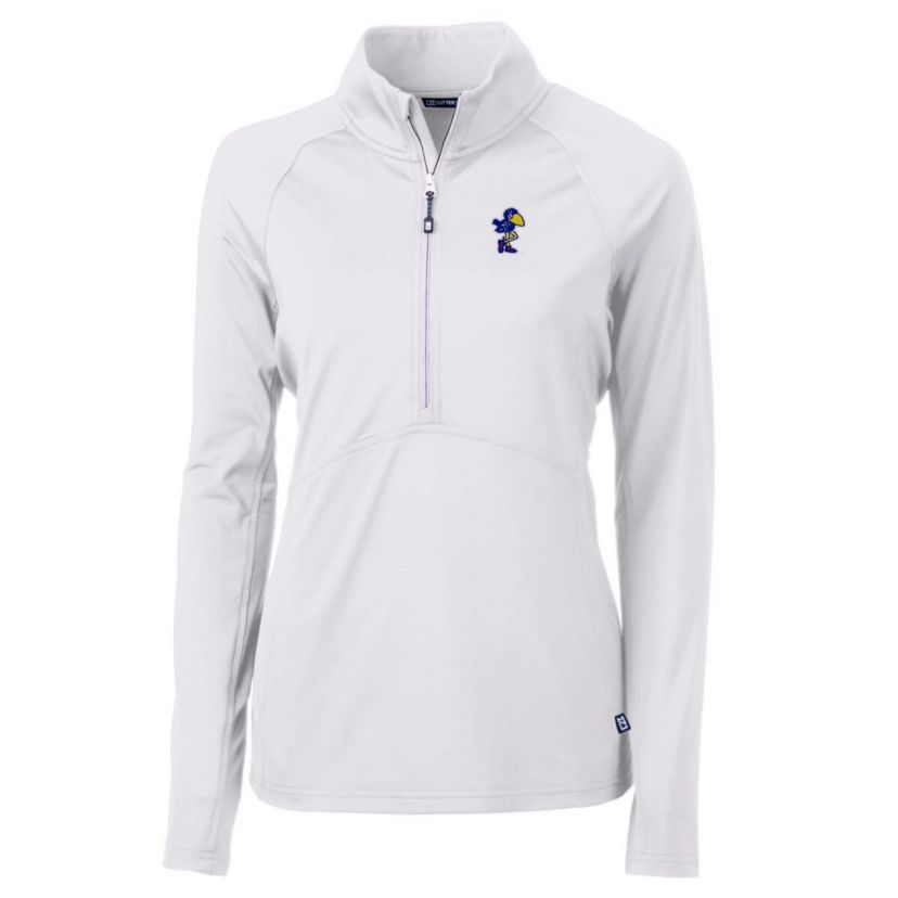 NCAA Kansas Jayhawks Adapt Eco Knit Stretch Recycled Half-Zip Pullover Top