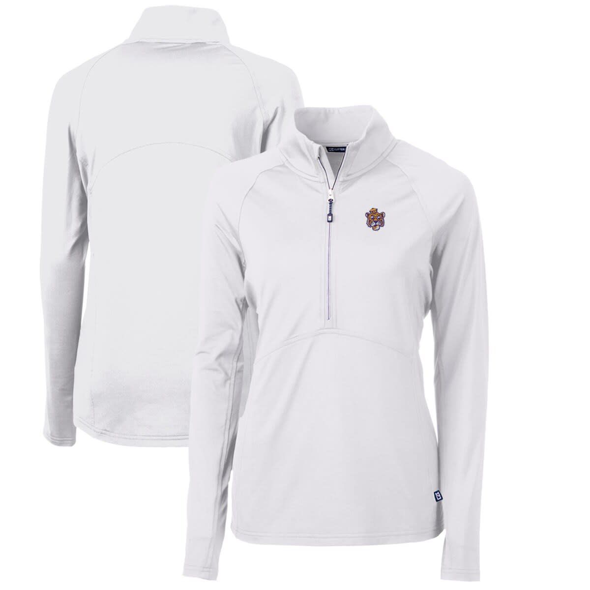 NCAA LSU Tigers Adapt Eco Knit Stretch Recycled Half-Zip Pullover Top