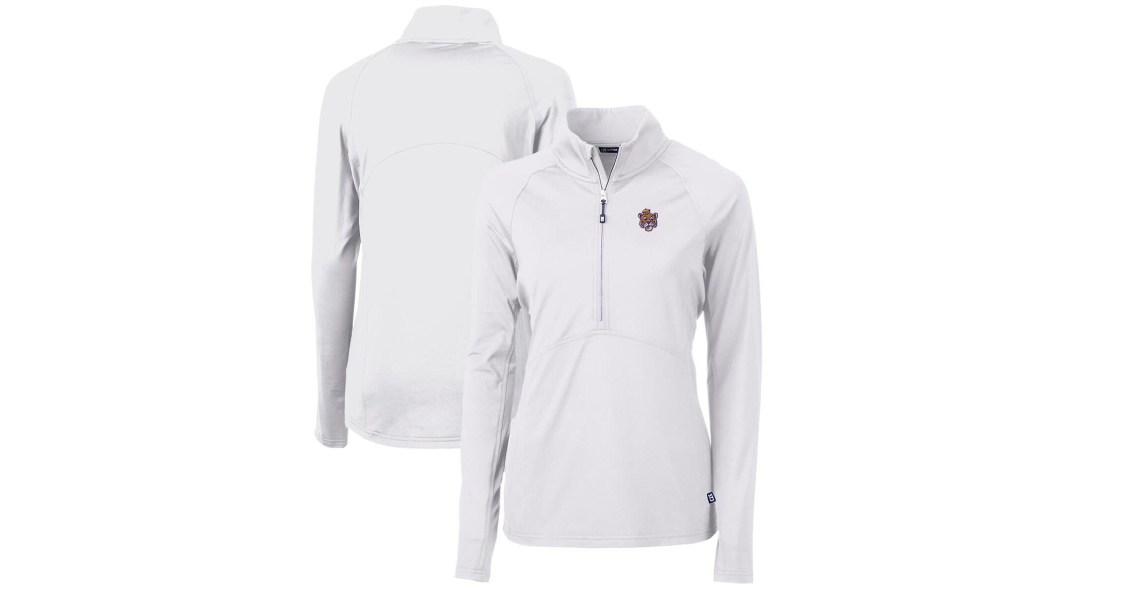 NCAA LSU Tigers Adapt Eco Knit Stretch Recycled Half-Zip Pullover Top
