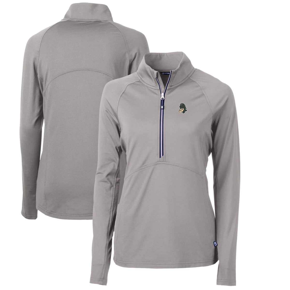NCAA Michigan State Spartans Adapt Eco Knit Stretch Recycled Half-Zip Pullover Top