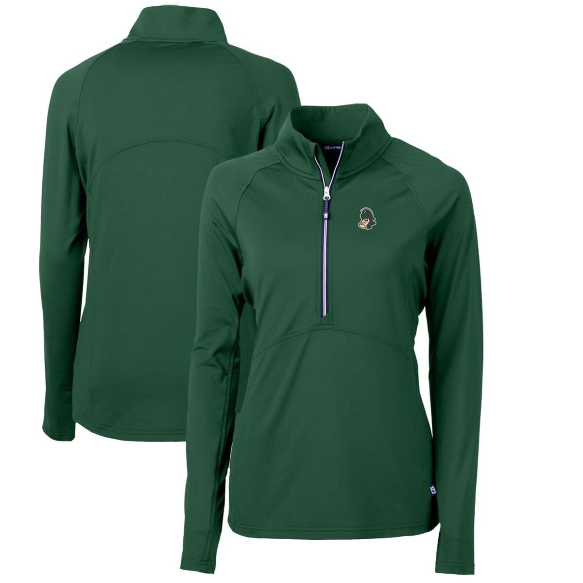 NCAA Michigan State Spartans Adapt Eco Knit Stretch Recycled Half-Zip Pullover Top