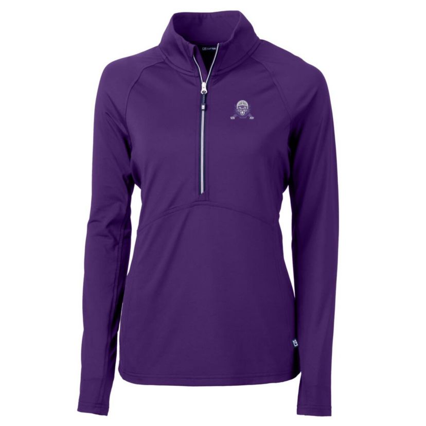 NCAA Northwestern Wildcats Adapt Eco Knit Stretch Recycled Half-Zip Pullover Top