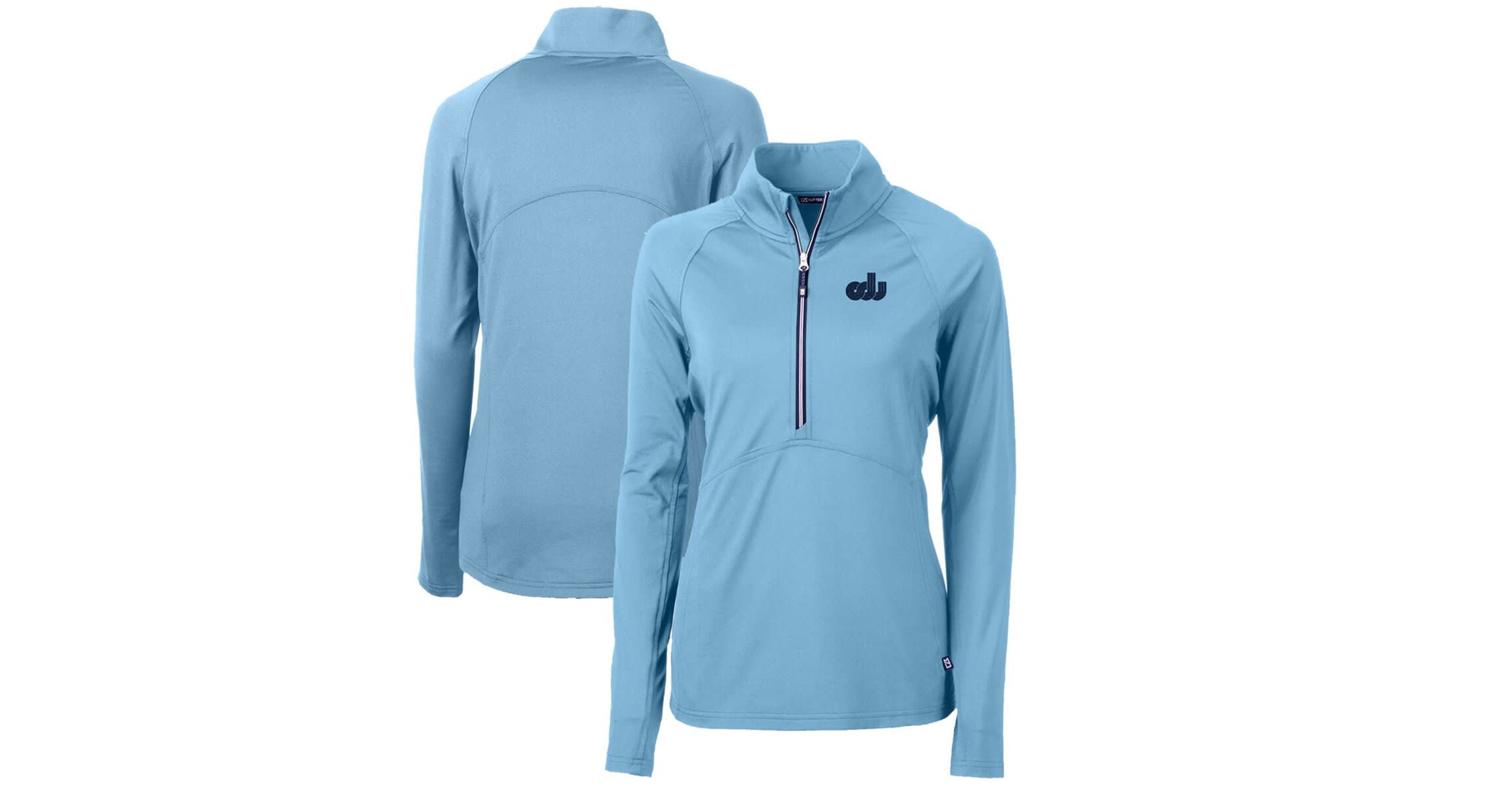 NCAA Light Old Dominion Monarchs Adapt Eco Knit Stretch Recycled Half-Zip Pullover Top