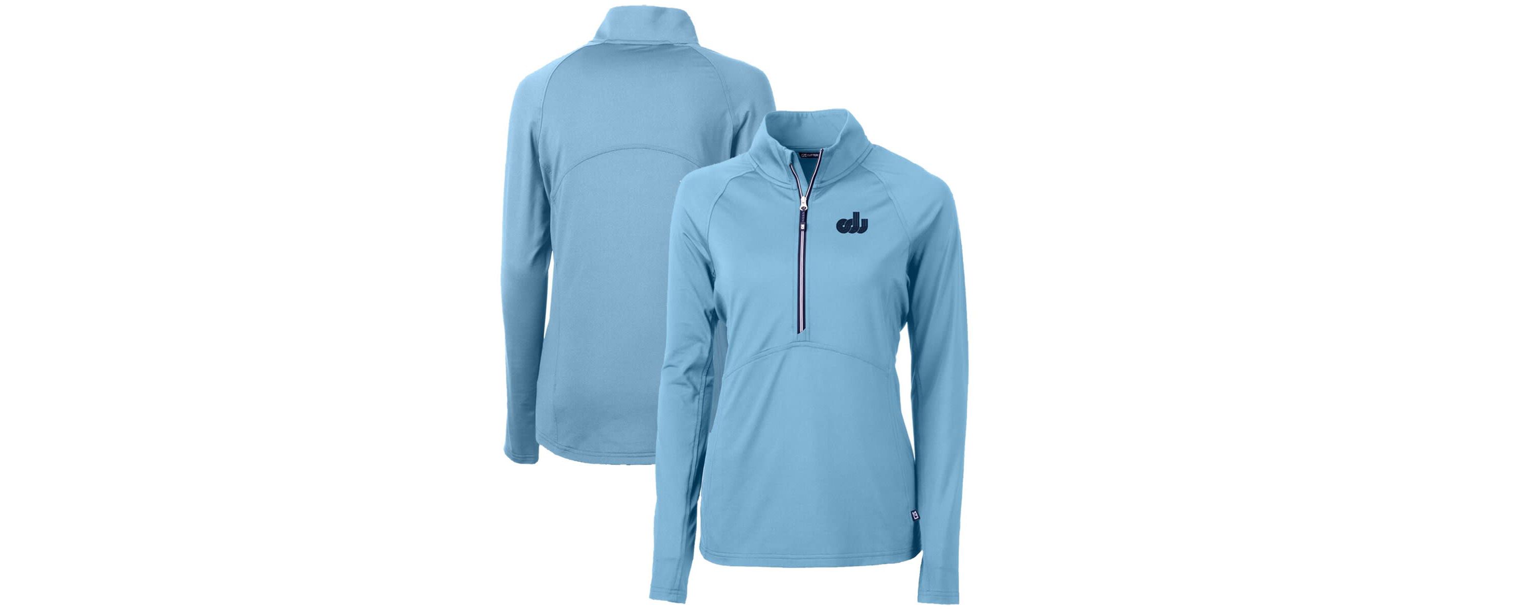 NCAA Light Old Dominion Monarchs Adapt Eco Knit Stretch Recycled Half-Zip Pullover Top