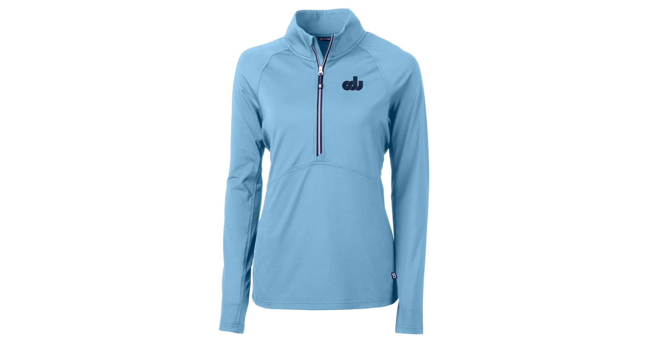 NCAA Light Old Dominion Monarchs Adapt Eco Knit Stretch Recycled Half-Zip Pullover Top