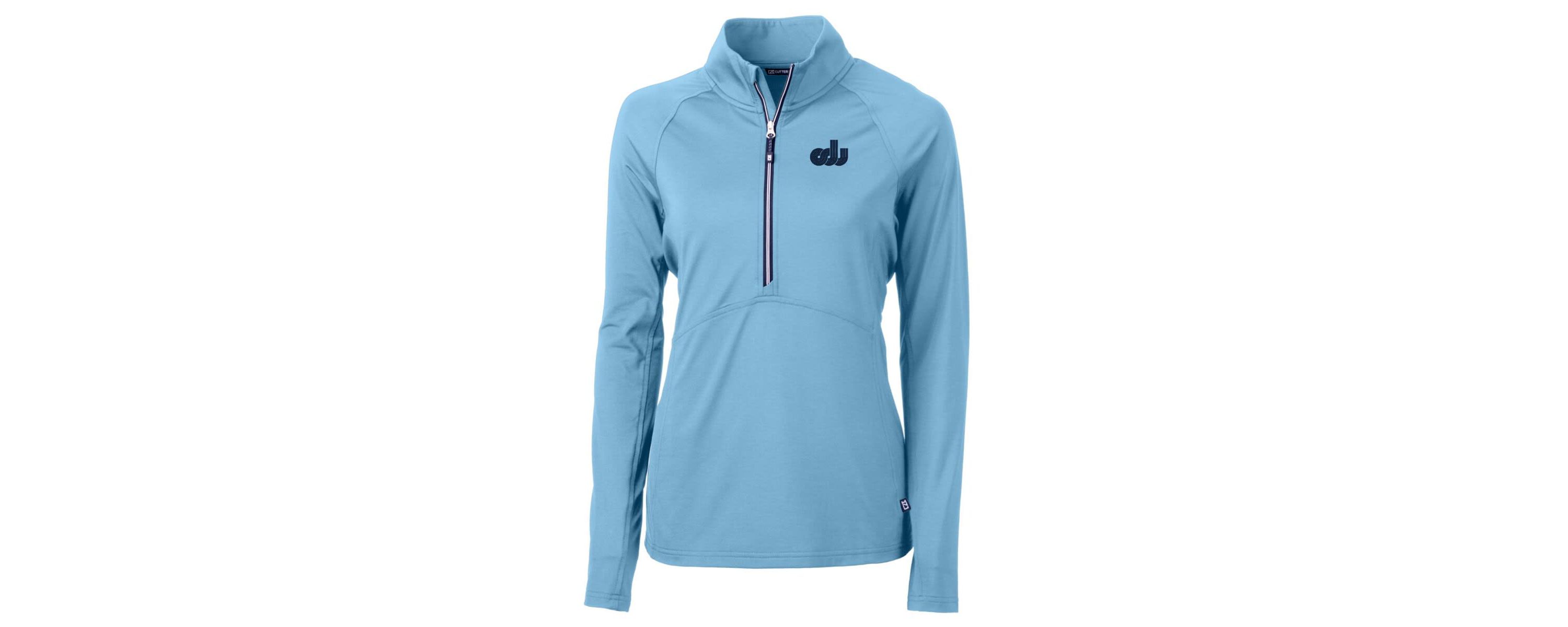 NCAA Light Old Dominion Monarchs Adapt Eco Knit Stretch Recycled Half-Zip Pullover Top