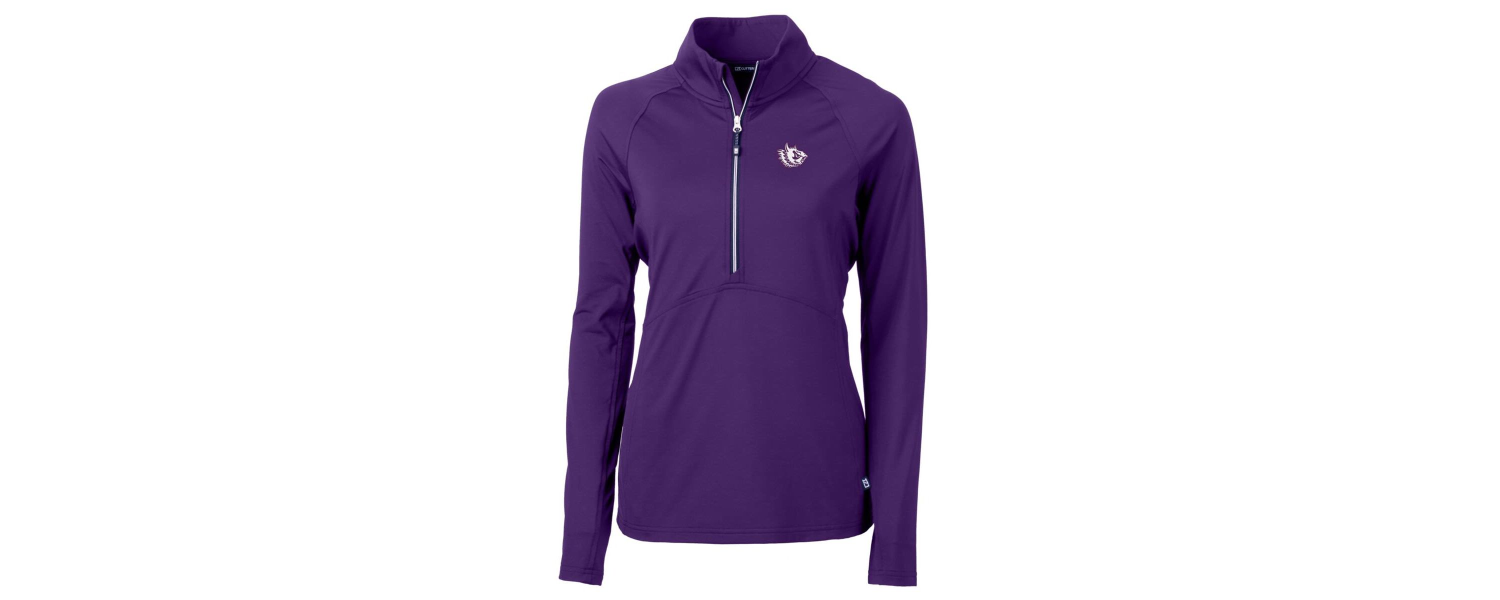 NCAA TCU Horned Frogs Adapt Eco Knit Stretch Recycled Half-Zip Pullover Top