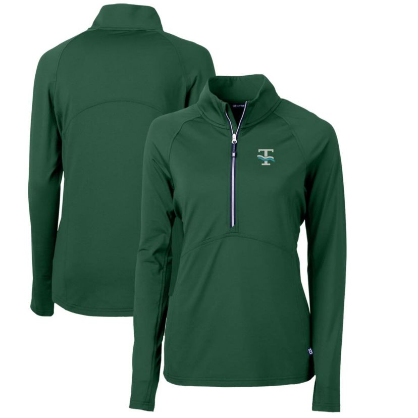 Tulane Green Wave NCAA Tulane Wave Adapt Eco Knit Stretch Recycled Half-Zip Pullover Top