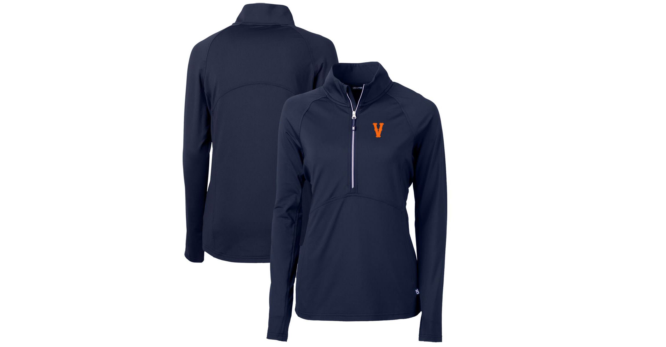 NCAA Virginia Cavaliers Vintage Adapt Eco Knit Stretch Recycled Half-Zip Pullover Top