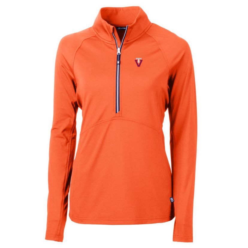 NCAA Virginia Tech Hokies Adapt Eco Knit Stretch Recycled Half-Zip Pullover Top