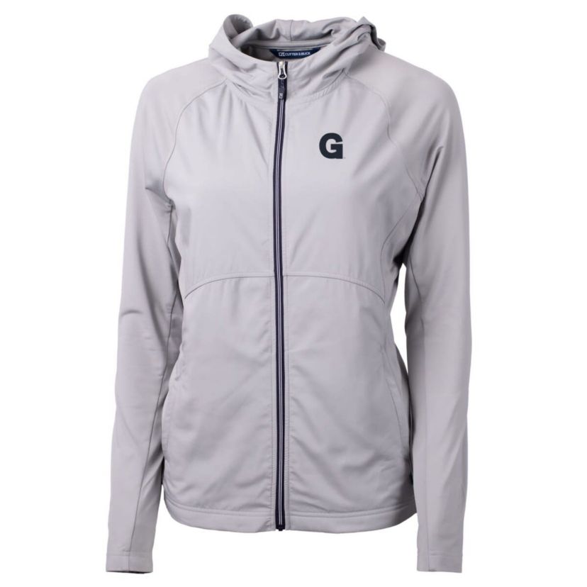 Gonzaga University Bulldogs NCAA Gonzaga Bulldogs Adapt Eco Knit Hybrid Recycled Full-Zip Hoodie