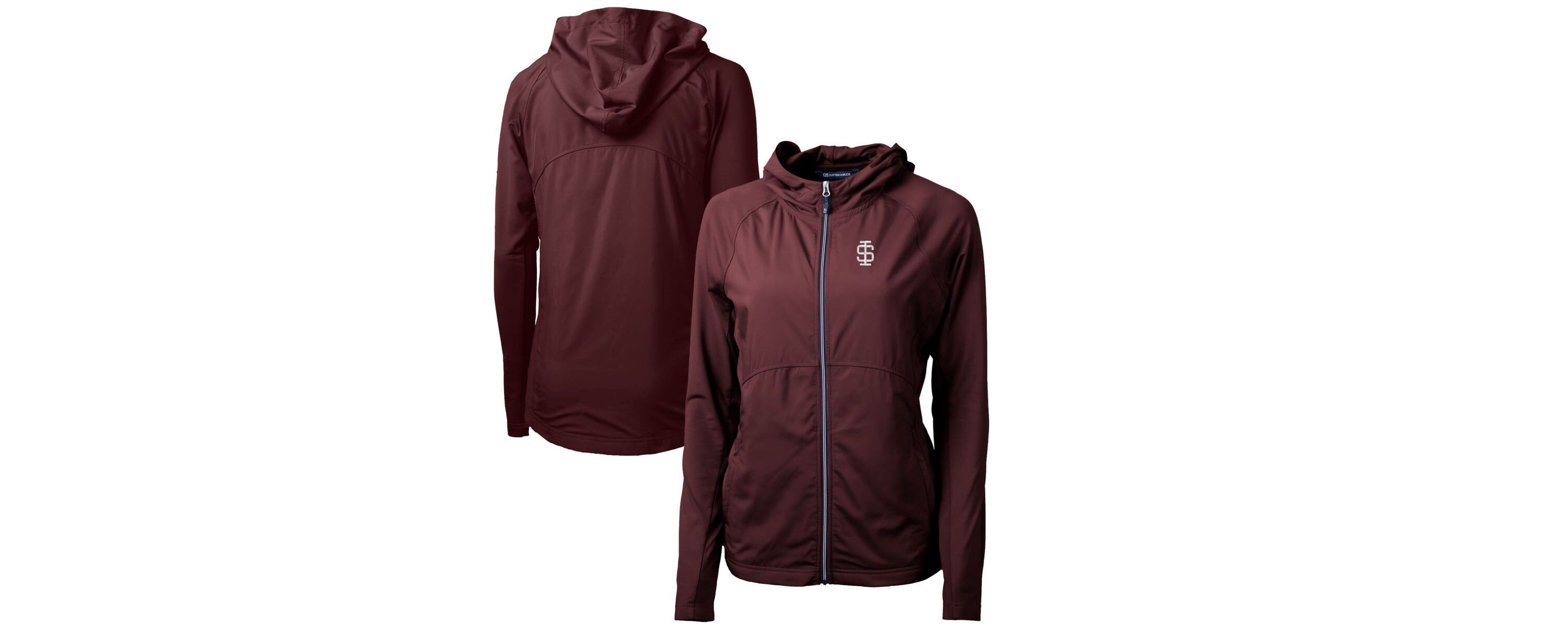 NCAA Southern Illinois Salukis Adapt Eco Knit Hybrid Recycled Full-Zip Hoodie