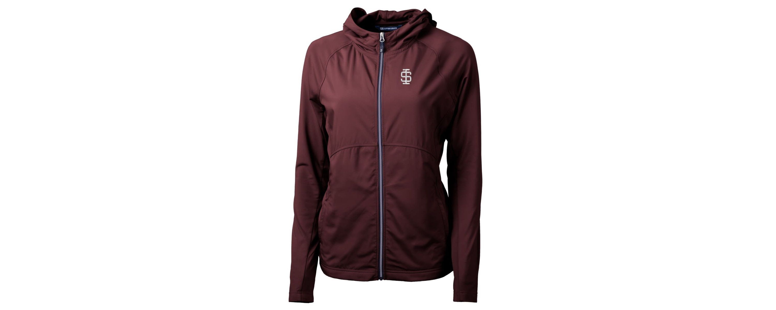 NCAA Southern Illinois Salukis Adapt Eco Knit Hybrid Recycled Full-Zip Hoodie