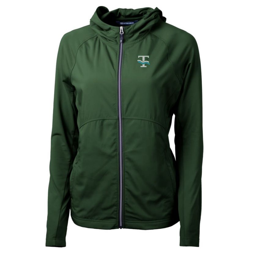 Tulane Green Wave NCAA Tulane Wave Adapt Eco Knit Hybrid Recycled Full-Zip Hoodie