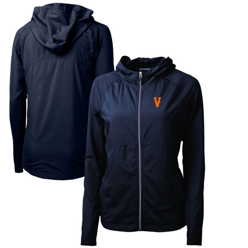 NCAA Virginia Cavaliers Vintage Adapt Eco Knit Hybrid Recycled Full-Zip Hoodie