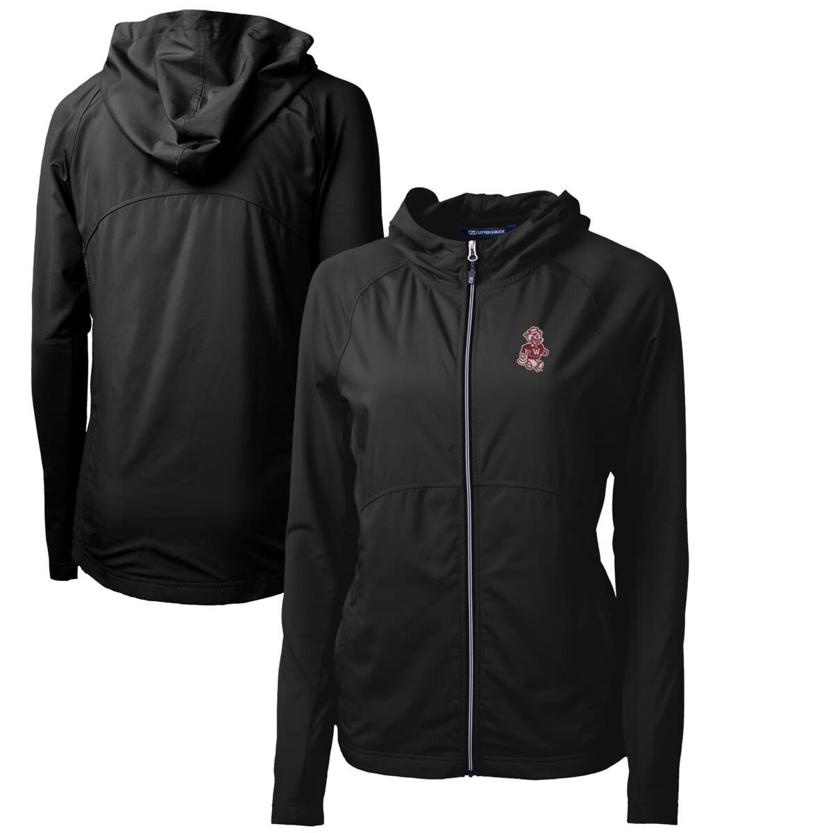 NCAA Washington State Cougars Adapt Eco Knit Hybrid Recycled Full-Zip Hoodie