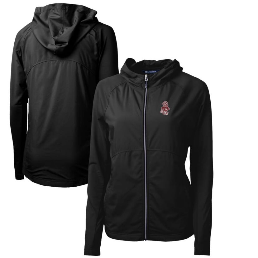 NCAA Washington State Cougars Adapt Eco Knit Hybrid Recycled Full-Zip Hoodie