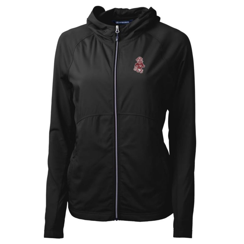 NCAA Washington State Cougars Adapt Eco Knit Hybrid Recycled Full-Zip Hoodie
