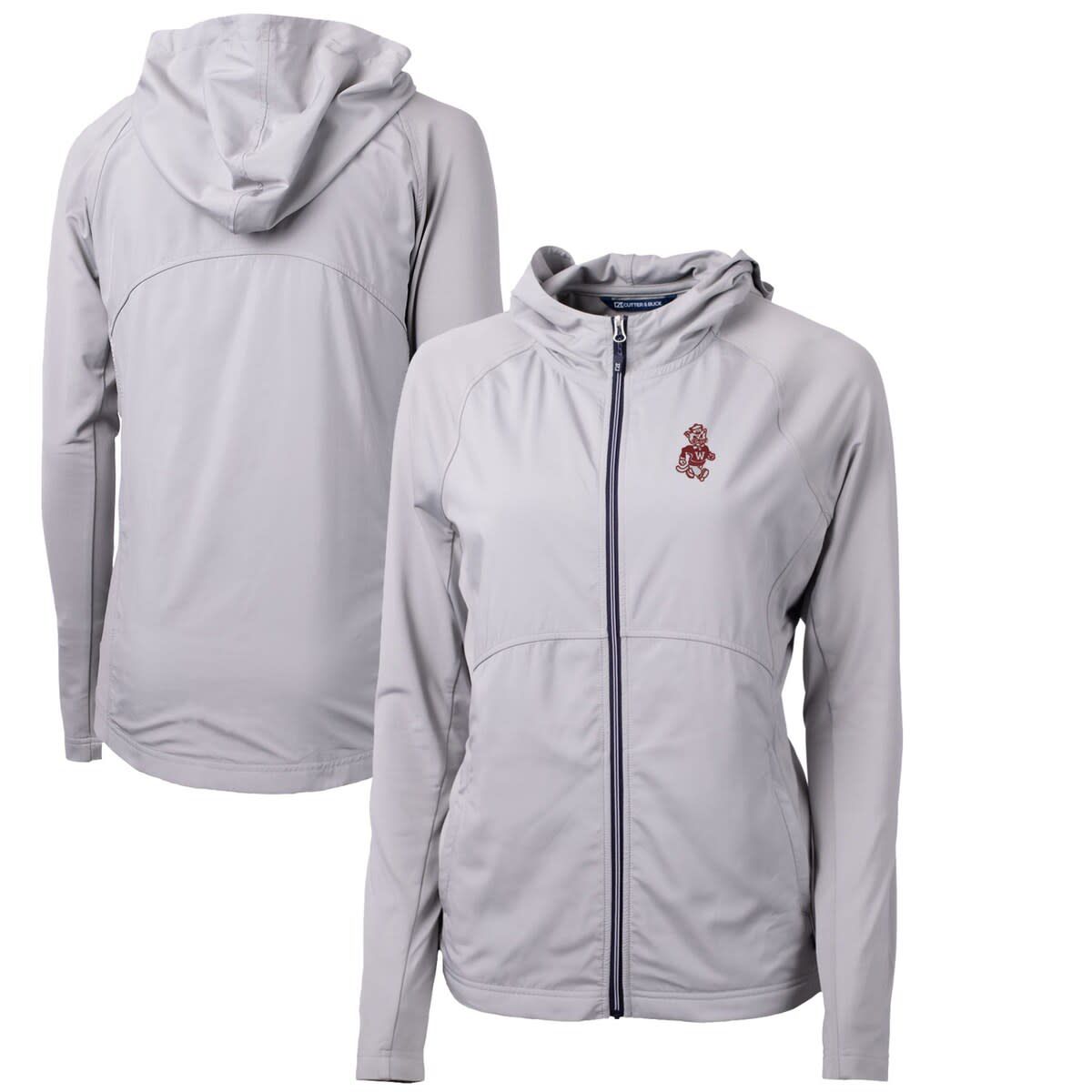 NCAA Washington State Cougars Adapt Eco Knit Hybrid Recycled Full-Zip Hoodie