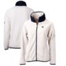 NCAA White/Navy Michigan Wolverines Cascade Eco Sherpa Full-Zip Fleece Jacket