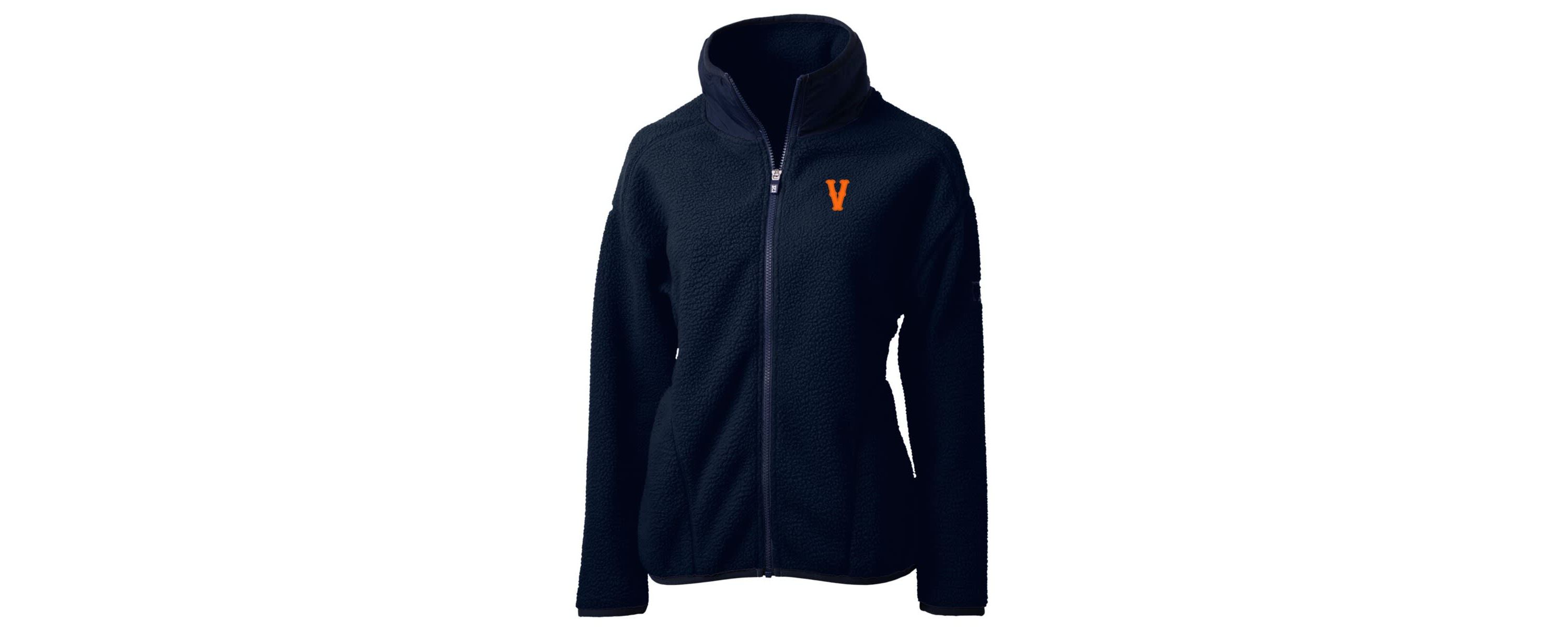 NCAA Virginia Cavaliers Vintage Cascade Eco Sherpa Full-Zip Fleece Jacket