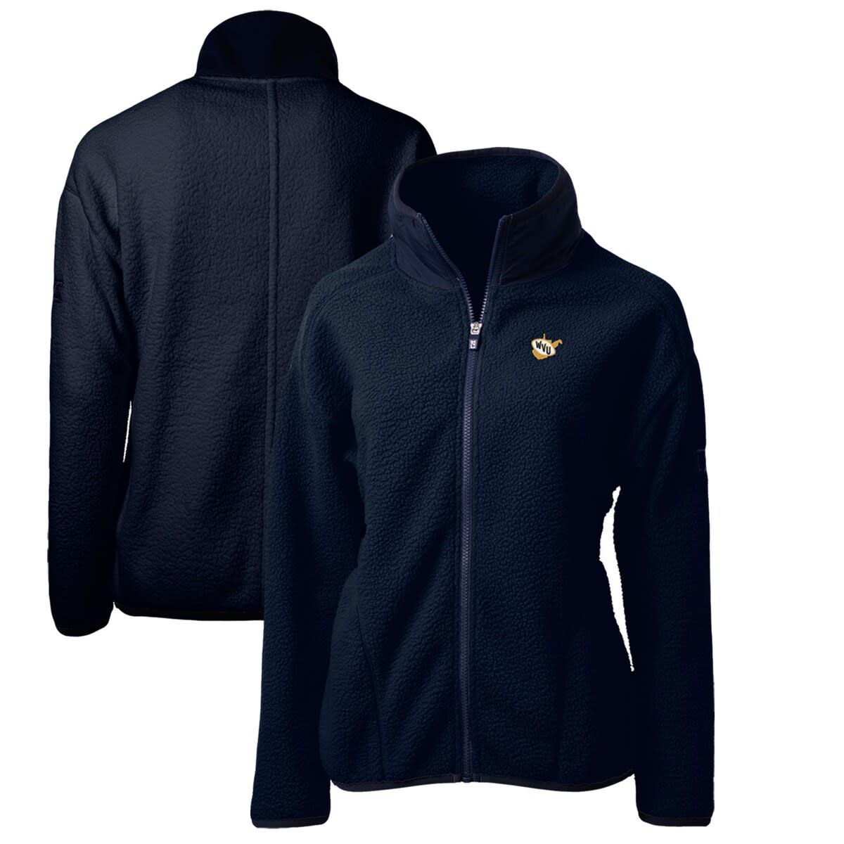 NCAA West Virginia Mountaineers Cascade Eco Sherpa Full-Zip Fleece Jacket