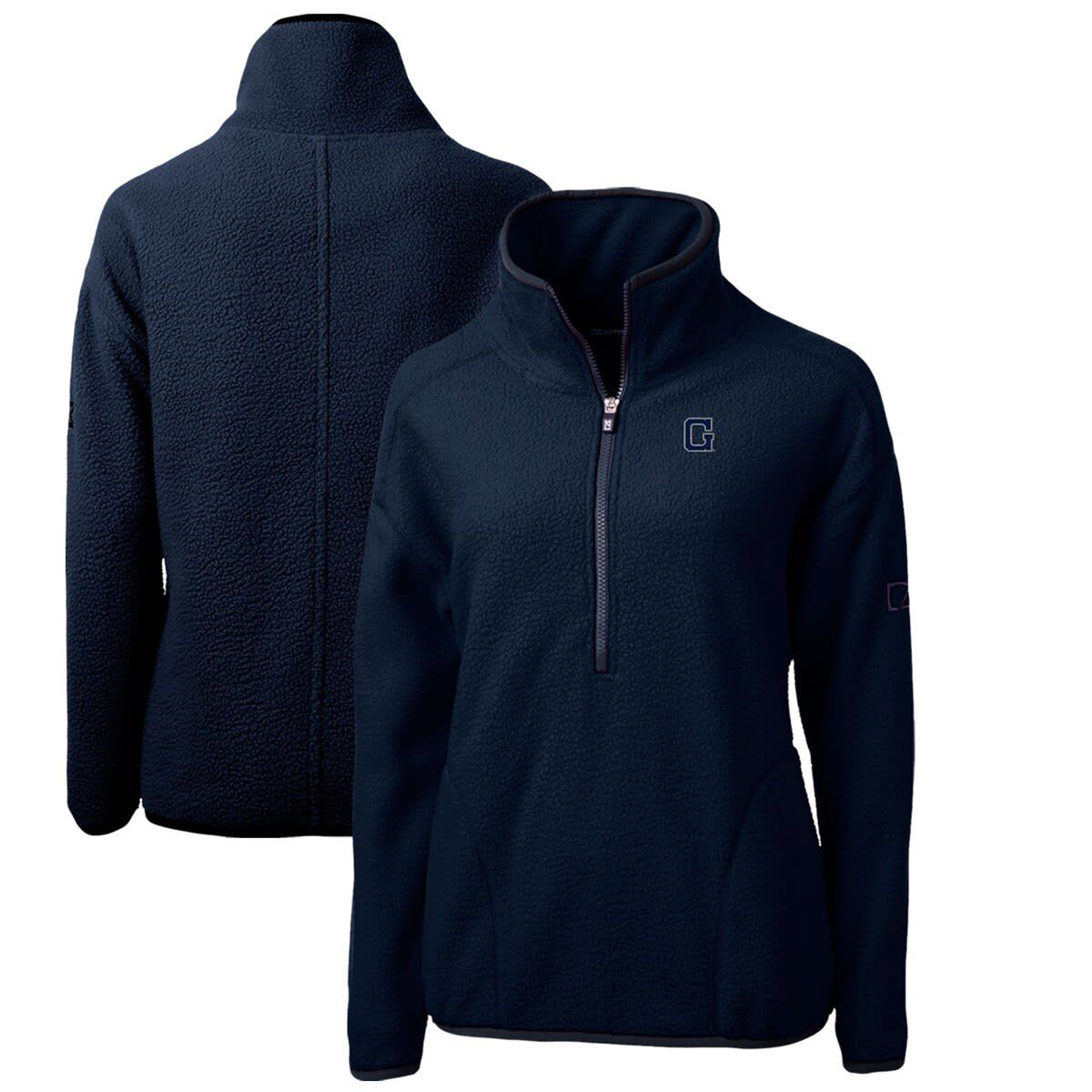 NCAA Georgetown Hoyas Cascade Eco Sherpa Fleece Half-Zip Pullover Jacket