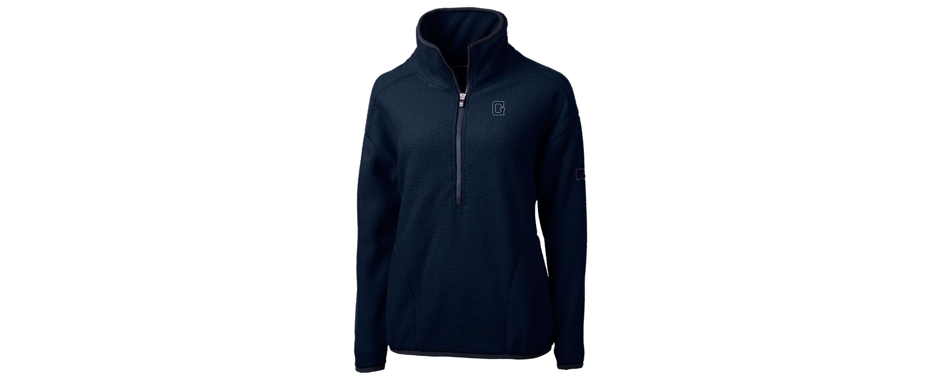 NCAA Georgetown Hoyas Cascade Eco Sherpa Fleece Half-Zip Pullover Jacket