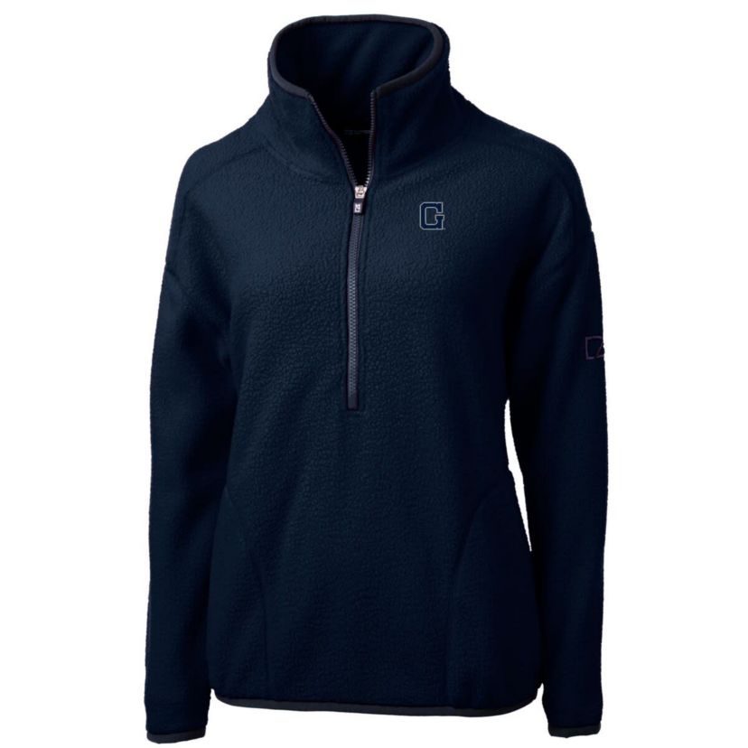 NCAA Georgetown Hoyas Cascade Eco Sherpa Fleece Half-Zip Pullover Jacket