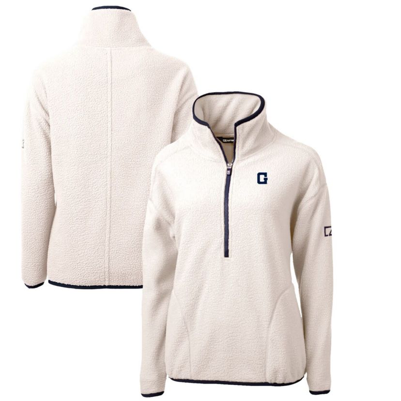 NCAA Georgetown Hoyas Cascade Eco Sherpa Fleece Half-Zip Pullover Jacket