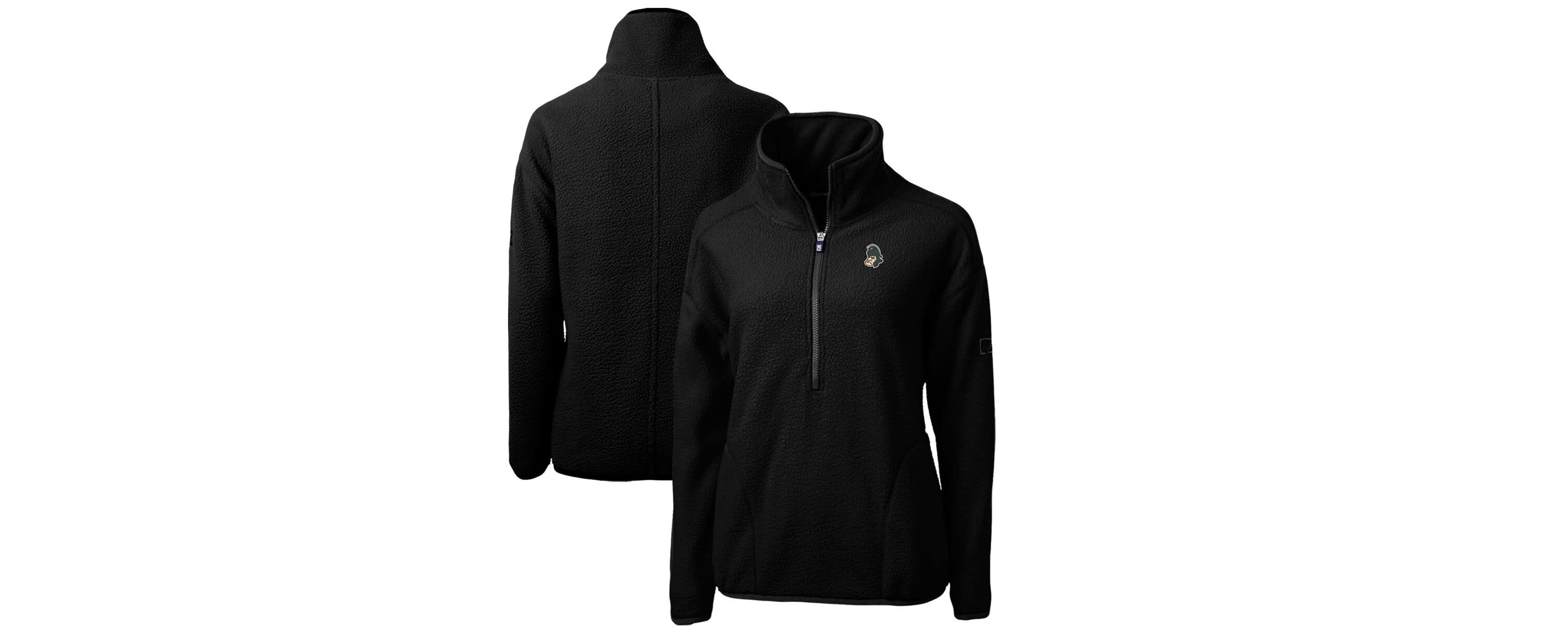 NCAA Michigan State Spartans Cascade Eco Sherpa Fleece Half-Zip Pullover Jacket